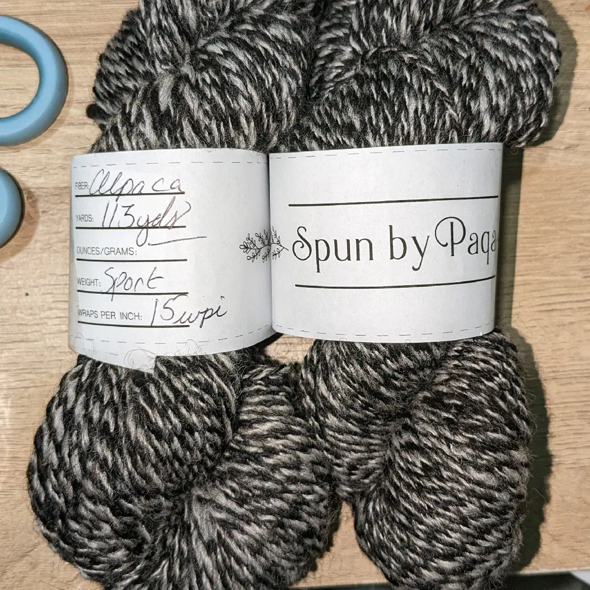 2-ply Sport Weight Alpaca Handspun Yarn - 264 yds