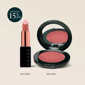 SOSHE Pillow Blush and Lip Silk Bundle — Beauty Blurring Pillow Blush + Beauty Ceramide Refillable Lip Silk — Save 15% Off