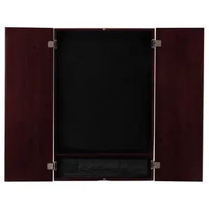 Viper 40-0257 18g Metropolitan Mahogany Soft Tip Dartboard Cabinet Set with 787 Electronic Scoring Dartboard, Classic Multiplayer Features, Throw Line Marker, Regulation Face, Solid Pine Build, Darts Gear, Electronic Scoring Dartboards