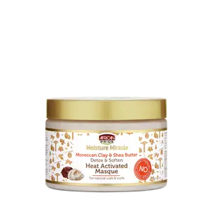 AFRICAN PRIDE MOISTURE MIRACLE MOROCCAN CLAY & SHEA BUTTER MASQUE, 12OZ