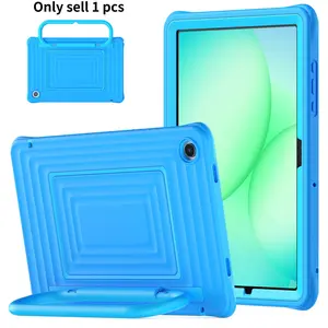 Rugged Kids Case for Samsung Tablet A11 Plus 11" 2025 & A9 Plus 11" 2023, Soft Silicone + PC Protective Case with Handle Stand, Shockproof Drop Proof, Adjustable Kickstand, for Boys Girls
