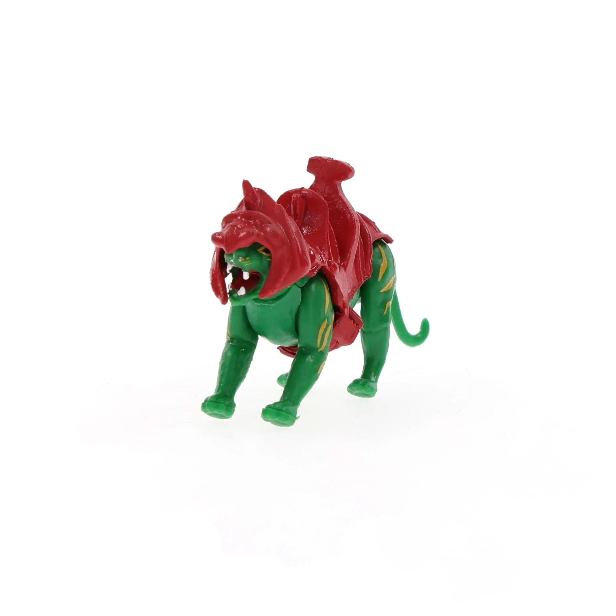 Masters of the Universe World's Smallest Micro Size Plastic Action Figure, Battle Cat, Skeletor Themed, 3 Points of Articulation, Includes Display Stand