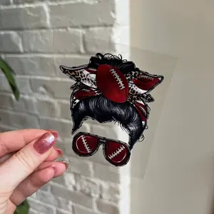 Football Bun UV DTF Decal