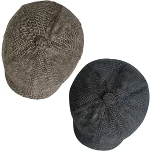 2 Pack Duck Tongue Hat Adjustable Blinders Hat Middle-aged and Elderly Beret Beauty & Personal Care