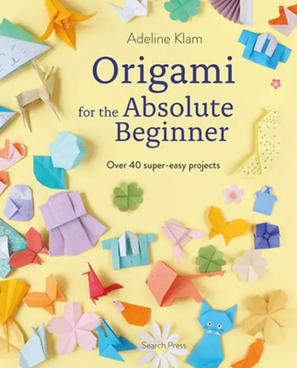 Origami for Absolute Beginners - 40 Inspiring Origami Projects Paperback Book, 1.43 lbs, Ideal for Wall Hanging & Party Table Crafts, by Adeline Klam