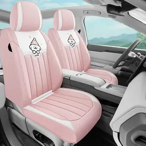 High-End Linen Texture Car Seat Cover, All-Season Universal Seat Pad Protector, Full Coverage Car Seat Covers, Automotive Decor