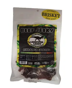 Carnivore Candy Beef Jerky: Pineapple Serrano Snack Sweet Dried Bite