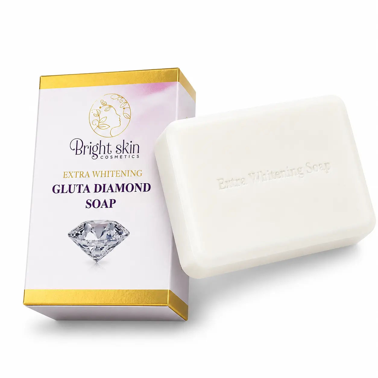 Bright Skin Cosmetics Gentle Daily Facial Cleansing Soap - C-Vitamin Brightening Daily Facial Cleanser for Fresh, Smooth, Vibrant Complexion, Suitable for All Skin Types, Daily Facial Cleansers, Brightening Facial Cleansers