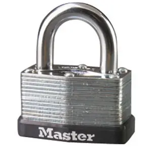 212 MAIN Industrial Heavy Duty Security Warded Padlock - Master Lock 500D, 1-3/4" Steel Body, Rustproof, 2 Keys for Motorcycle & Automotive Use