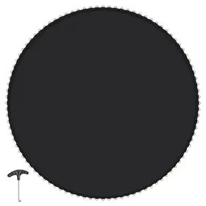 Yescom Trampoline Mat Only 15 ft Trampoline Mat with Rings for Round Frame, 96 V-rings