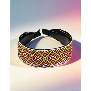 Handmade with Love |     Authentic Hmong Miao Geometric Woven Headband