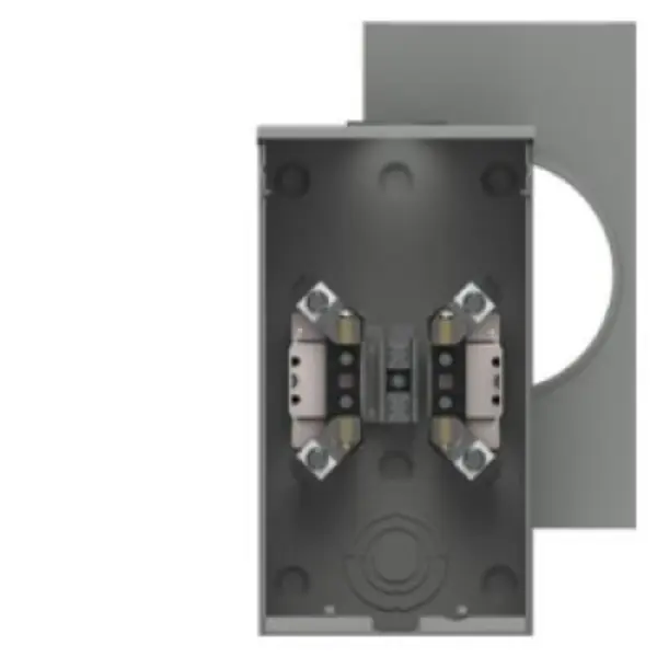 Siemens Industry UAT317-0GF Overhead Ringless Socket, 200A 4-Jaw Meter Surface Mount Socket for Home Improvement Electrical Equipment, Surface Mount Sockets