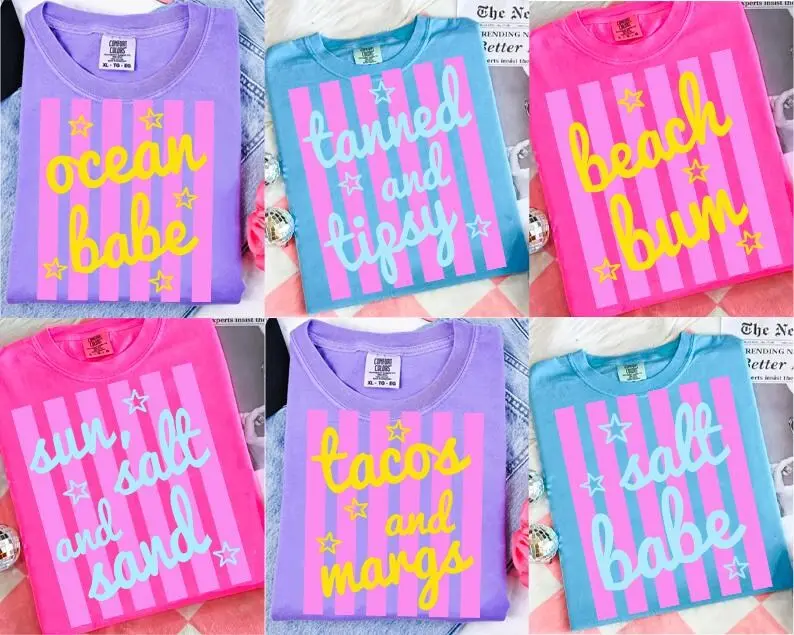 Comfort Colors Sunshine Beach Life Shirt, Summer Vibes T-Shirt, Sweet Summer Time Tee, Neon Beach Graphic Shirt, Salty Lake Life Tee, Pool River Vacation, Gift for Her, Vintage Aesthetic Style, Fast Shipping USA