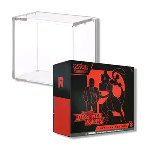 Wall Frame Display ETB Acrylic Case Ultra Clear UV Protection for Pokemon Elite Trainer Box Collection