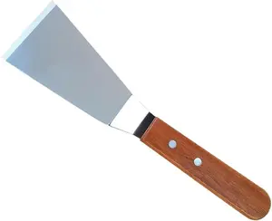 Stainless Steel Crepe Spatula for Kitchen Use for Cooking Eggs Omelets and Pancakes Non-hollow Shovel