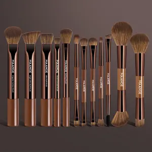 MAANGE 12pcs Makeup Brush Set, Foundation Brush, Blush Brush, Contour Brush, Concealer Brush, Eyeshadow Brush, Blending Brush, Cosmetic Face Makeup Brushes for Foundation, Blush, Eyeshadow & More, Beauty Tools, Beauty Travel Brush
