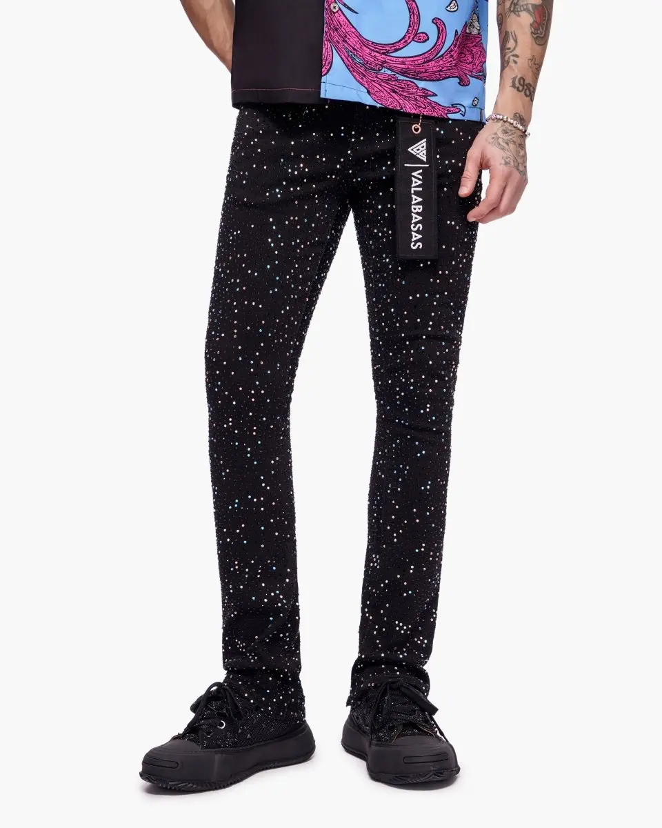 Provide Stacked Jet Black Jeans