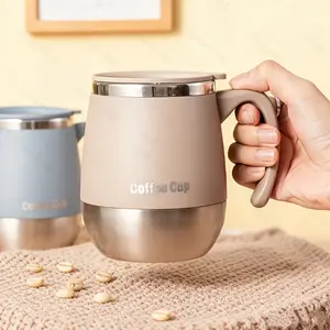 [Thermal Coffee Mug] Stainless Steel Vacuum Coffee Cup - 16.91oz Double-Wall Thermal Mug with Lid for Hot & Cold Drinks, Perfect Gift for Home, Outdoor, Camping, Travel