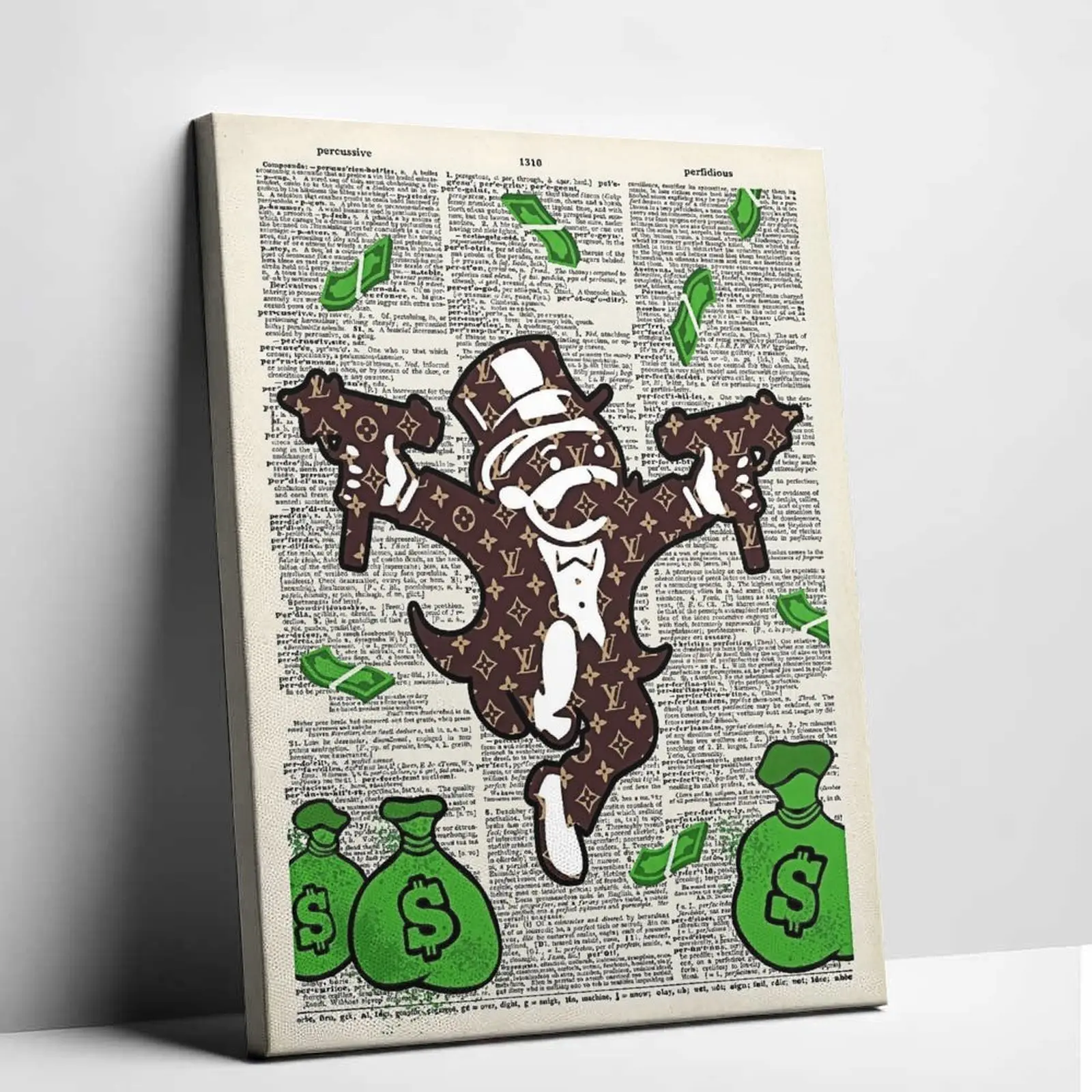 Banksy Graffiti Monopoly Man Poster Set - Artistic Urban Street Prints with Modern Cool Design, Dorm Room Decor, Bedroom Art, Teen Boy Gift for Home Wall Decoration, Room Decorations