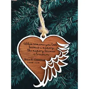 Angel Wing Memorial Ornament