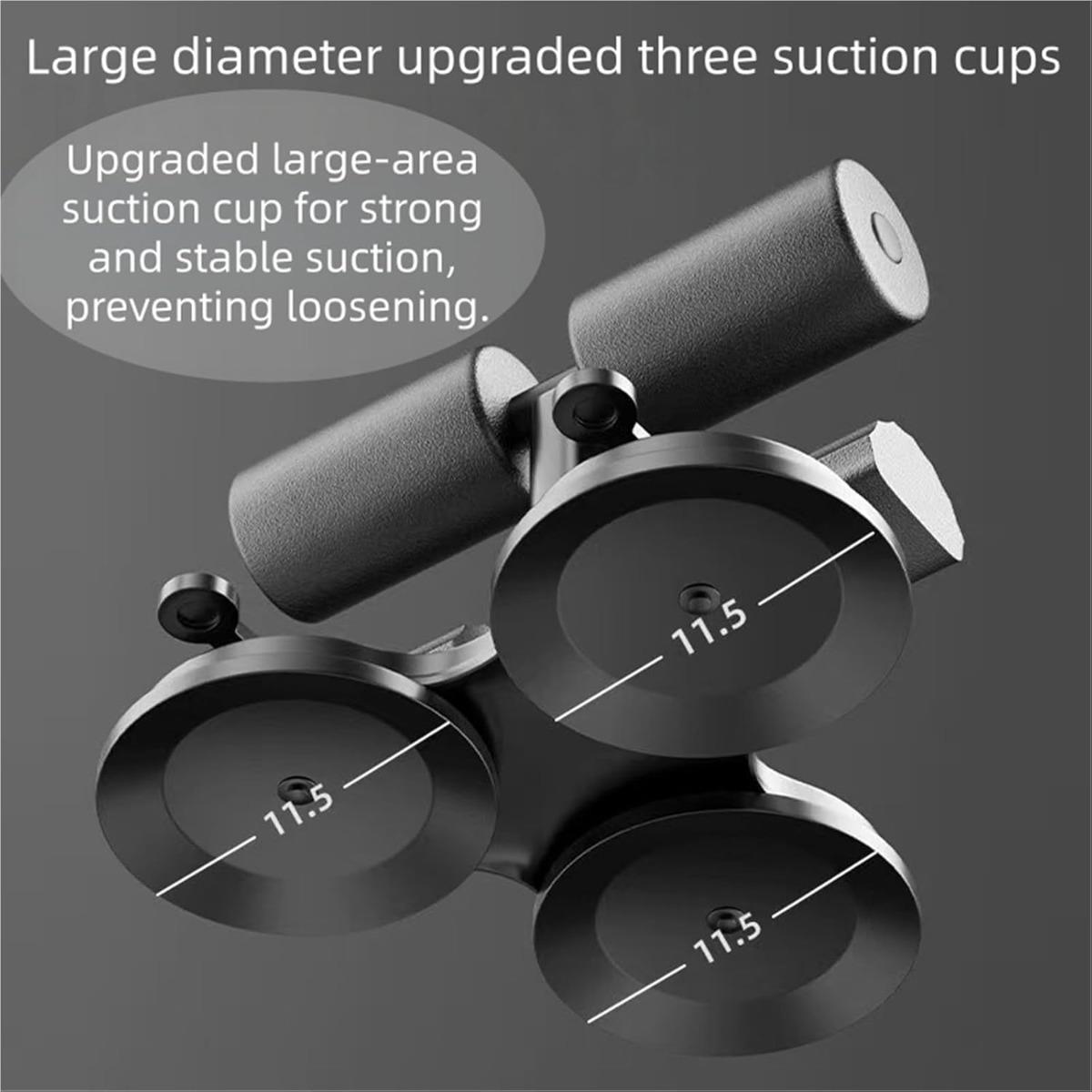 Three Suction Cups Sit Up Assistant Home Use Portable Fitness Helper Stable Support Daily Training Tool