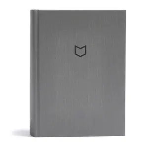 CSB He Reads Truth Bible, Charcoal Cloth Over Board -- He Reads Truth - Bible