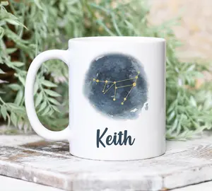 Capricorn Personalized Name Zodiac Constellation Mug