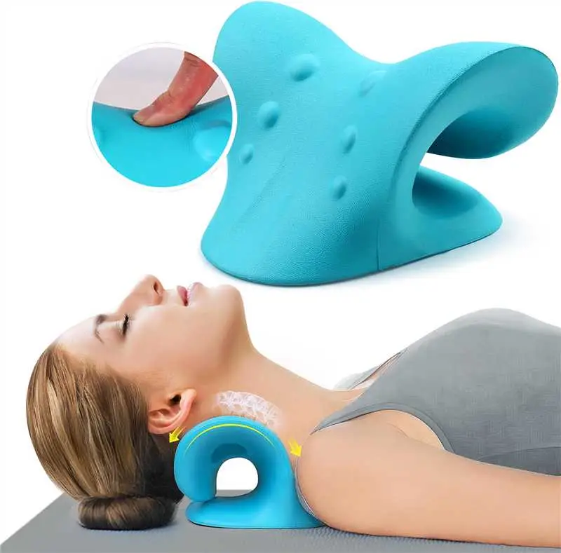 Neck Pillow Neck Hump Corrector-Neck Pillows For Pain Relief, Cervical Traction Device for TMJ Pain Relief and Cervical Spine Alignment