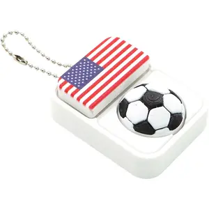 Mini Soccer Ball Stress Reliever – USA Flag Style