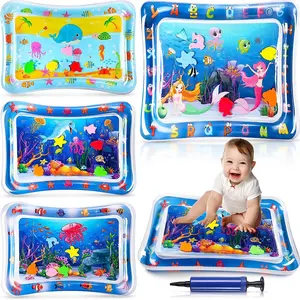 Thick Baby Play Mat for Crawling and Training, Comfortable Soft Pad, Promotes Sensory Development and Coordination, Inflatable Water Mat