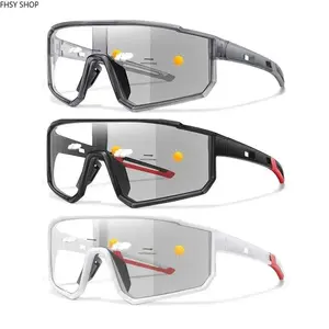FHSY SHOP 3-Pack Photochromic Men's Sports Sunglasses - UV400 Protection, Light-Adaptive Lenses, Photo-Sensitive, UV Protection for Cycling, Hiking, Photo-Sensitive Men's Sunglasses, Uv Men's Sunglasses