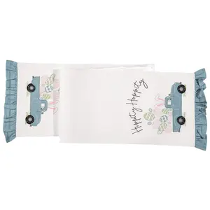 13" x 72" Hippity Hoppity Easter Truck Table Runner by Valerie