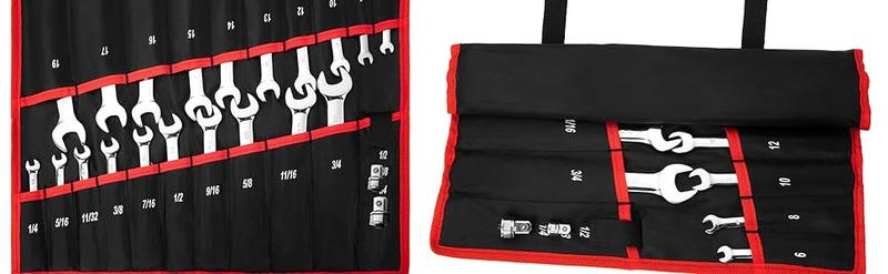 【Restock Sale】GARVEE Ratcheting Wrench Set 20 PCS SAE 1/4"-3/4", Metric 6-19mm, Flex Head 72-Tooth, Chrome Vanadium Steel, Includes Storage Bag