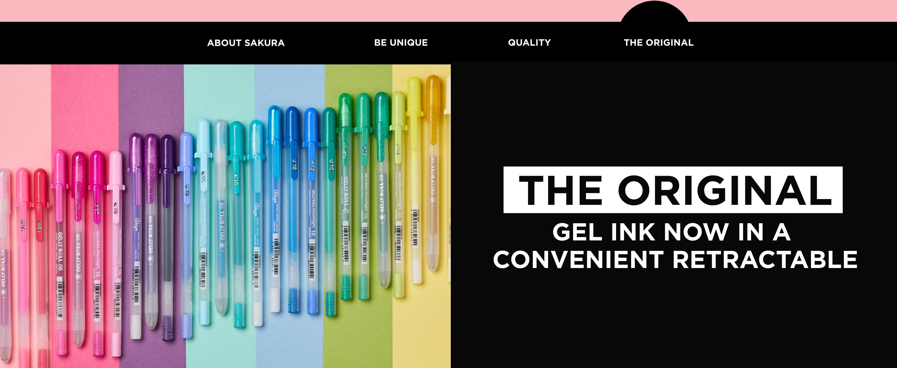 SAKURA Gelly Roll Retractable 25 Piece Gift Set: 24 Pens + 1 Pen Case