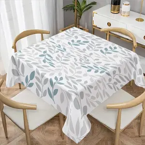 1 piece Vibrant Floral Print Waterproof Tablecloth Set, Durable Dining Room Decor, Easy Clean Fabric, Perfect for Home & Outdoor Use