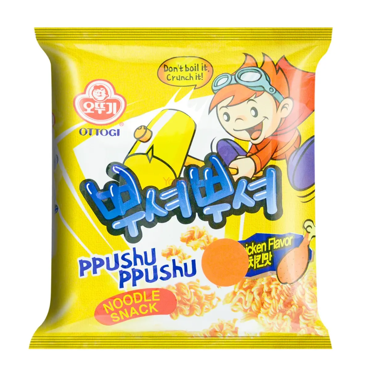 OTTOGI Korean Roasted Chicken Flavor PPUSHU PPUSHU Crispy Snack Noodles 90g - TWICE Nayeon Recommended