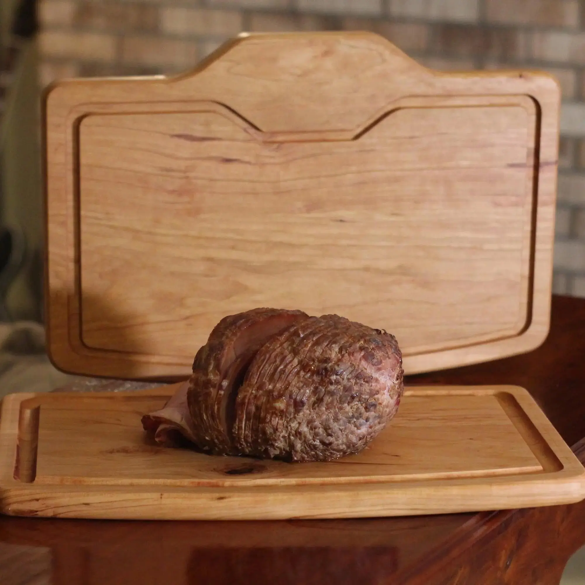 Cherry Wood Steak Tray | Handcrafted Wooden Serving Tray