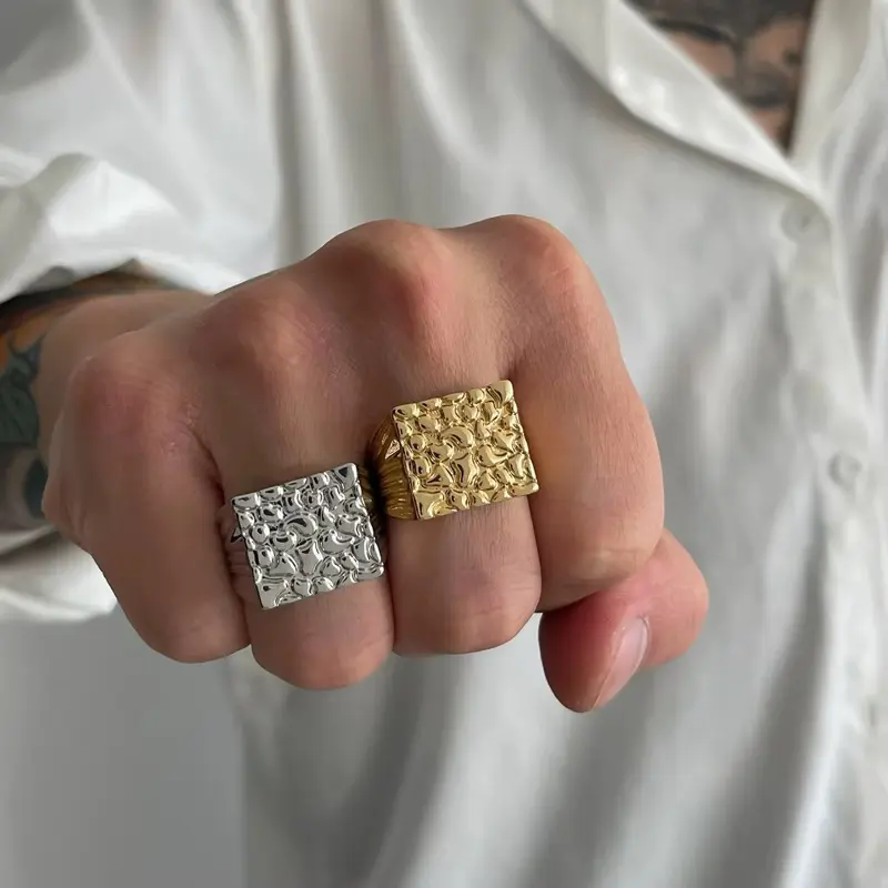 14kt gold plated Nugget Ring