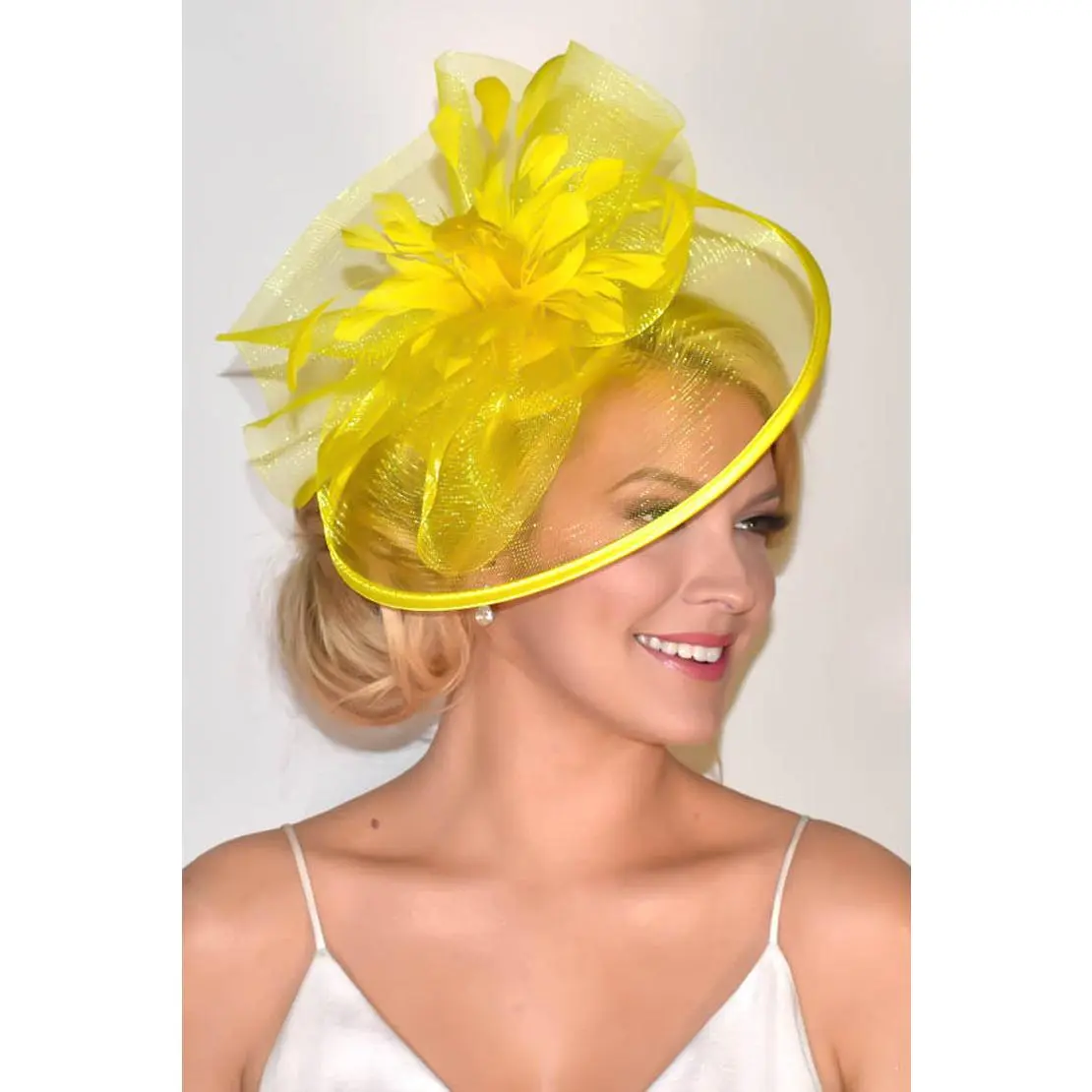 Isla Fascinator - Yellow