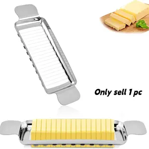 Butter Cutter,Butter Cutter Slicer,Butter Cheese Slicer  - Stainless Steel Butter Cutter for Block Cheese Butter Slicer,Dishwasher Safe for Butter, Cheese & Soft Foods