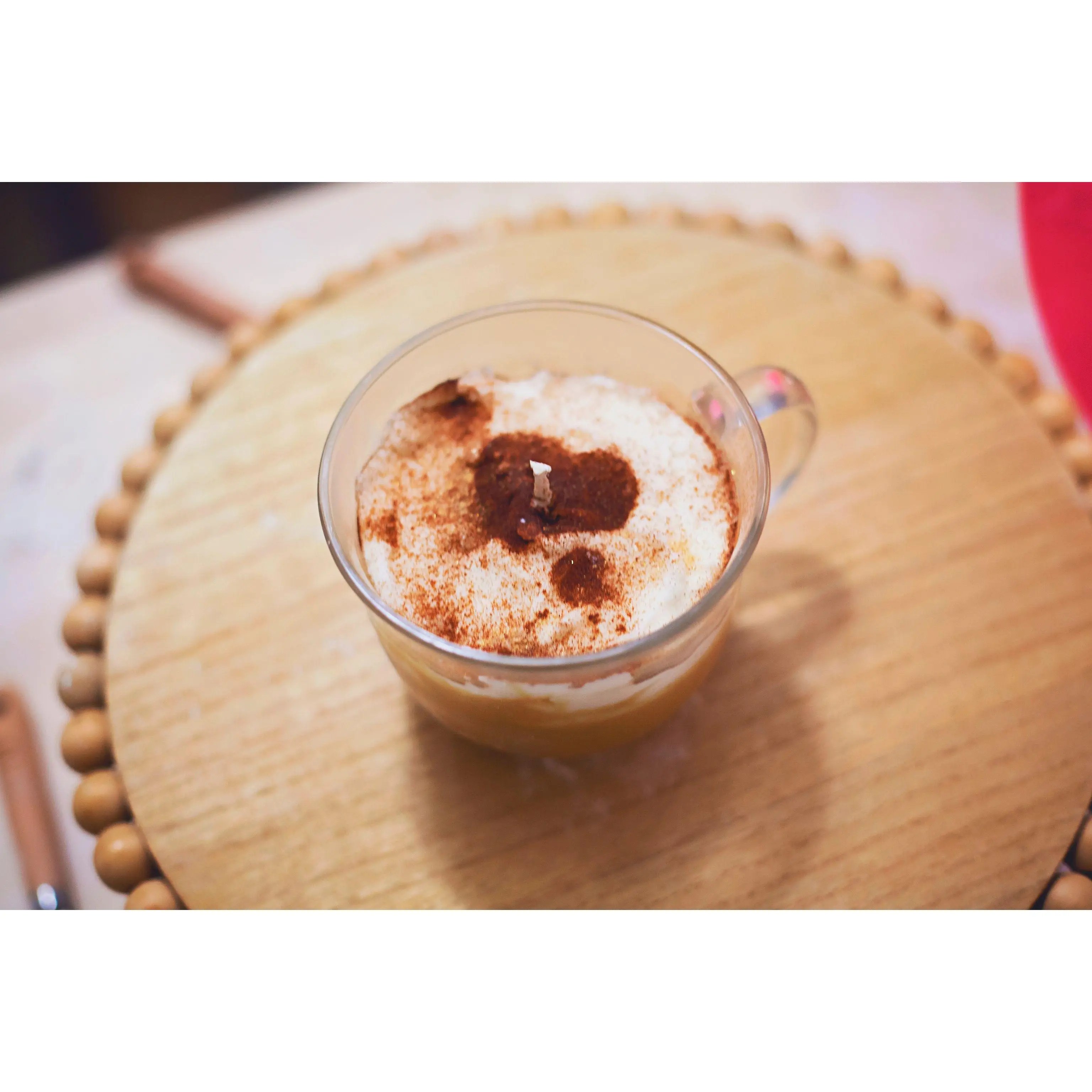 Vanilla caramel latte candle