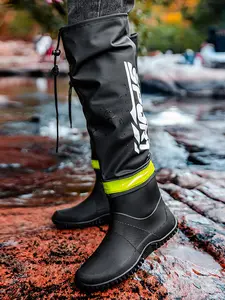 Couple High-Top Foldable Rain Boots, Lightweight Waterproof Anti-Slip, Pointed Toe Medium Width, Casual Outdoor Adventure Shoes, Walking Shoes