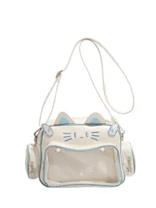 Y2K Millennium Spice Bag Large Capacity Cat Pain Bag, Versatile Shoulder Crossbody Backpack, Casual Plain Design, Unisex Fashion Accessory, Lightweight Crossbody Bag