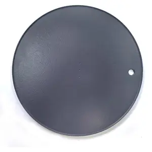 XL Round Pizza Steel 16.9" -  Cast Creates Gorgeous Crusts, Enamelled Cast Iron Baking Stone For Oven, Round Griddle, Speed & Even Heating Baking Steel Griddle
