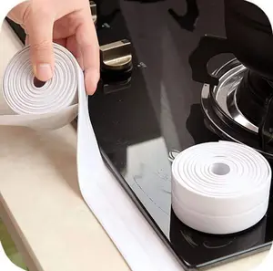 White Waterproof Caulk Tape 3.2m Self-Adhesive Sealing Tape for Bathroom Kitchen Sink Toilet Tub Edges Easy Application & Durability,Anti-Mold Grout Caulk Strip,Self-Adhesive Sealing Strip for Kitchen