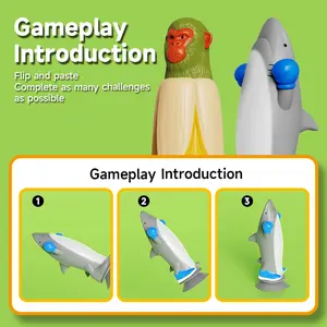 2026 new model Chicken vs Hotdog Turkey and hot dog board game, a fun party game with flipping toys