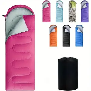 Sleeping bag for adults, boys and girls-Light waterproof sleeping bag backpack for warm and cold weather with compact bag, ideal for 3-4 seasons of hiking, camping and outdoor climbing