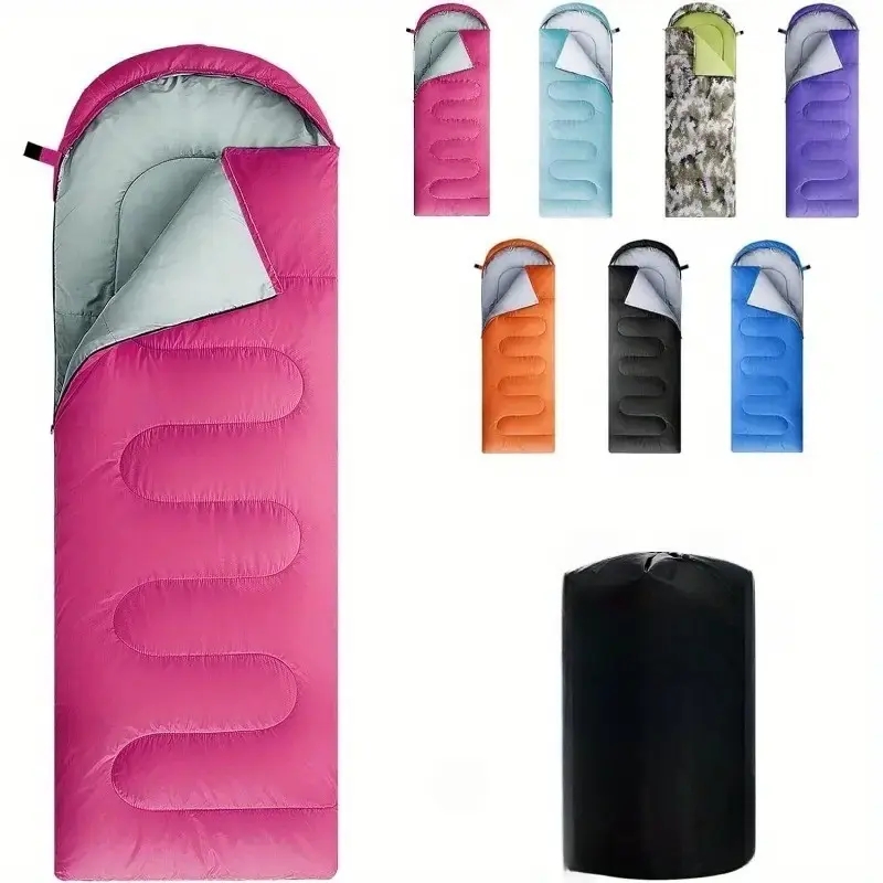 Sleeping bag for adults, boys and girls-Light waterproof sleeping bag backpack for warm and cold weather with compact bag, ideal for 3-4 seasons of hiking, camping and outdoor climbing