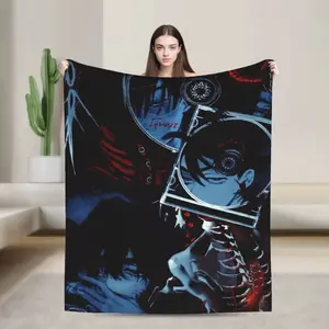 Gothic Anime Ken Kaneki Flannel Throw | Perfect for Otaku & Manga Enthusiasts