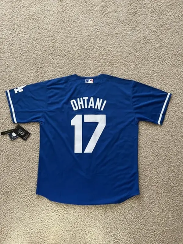 Shohei Ohtani Men's Blue Away Baseball Jersey